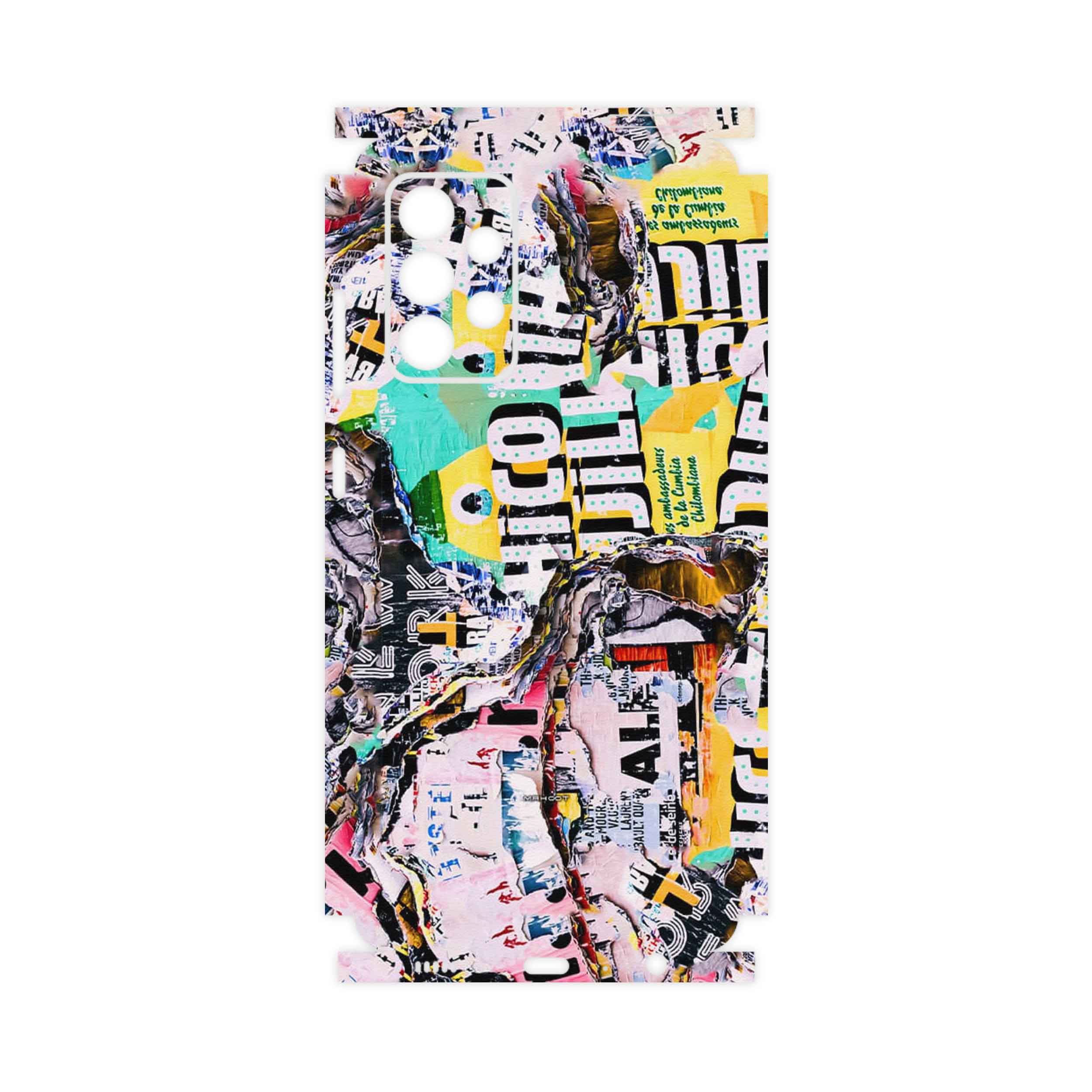برچسب پوششی ماهوت مدل Collage of Teared Paper-FullSkin مناسب برای گوشی موبایل سامسونگ Galaxy A52 5G