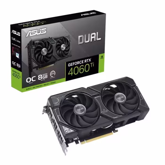 کارت گرافیک مدل RTX-4060Ti 8GB OC DUAL ASUS ایسوس