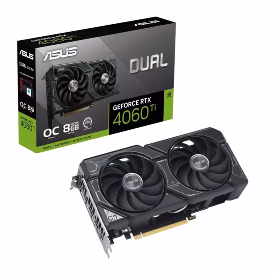 کارت گرافیک مدل RTX-4060Ti 8GB OC DUAL ASUS ایسوس