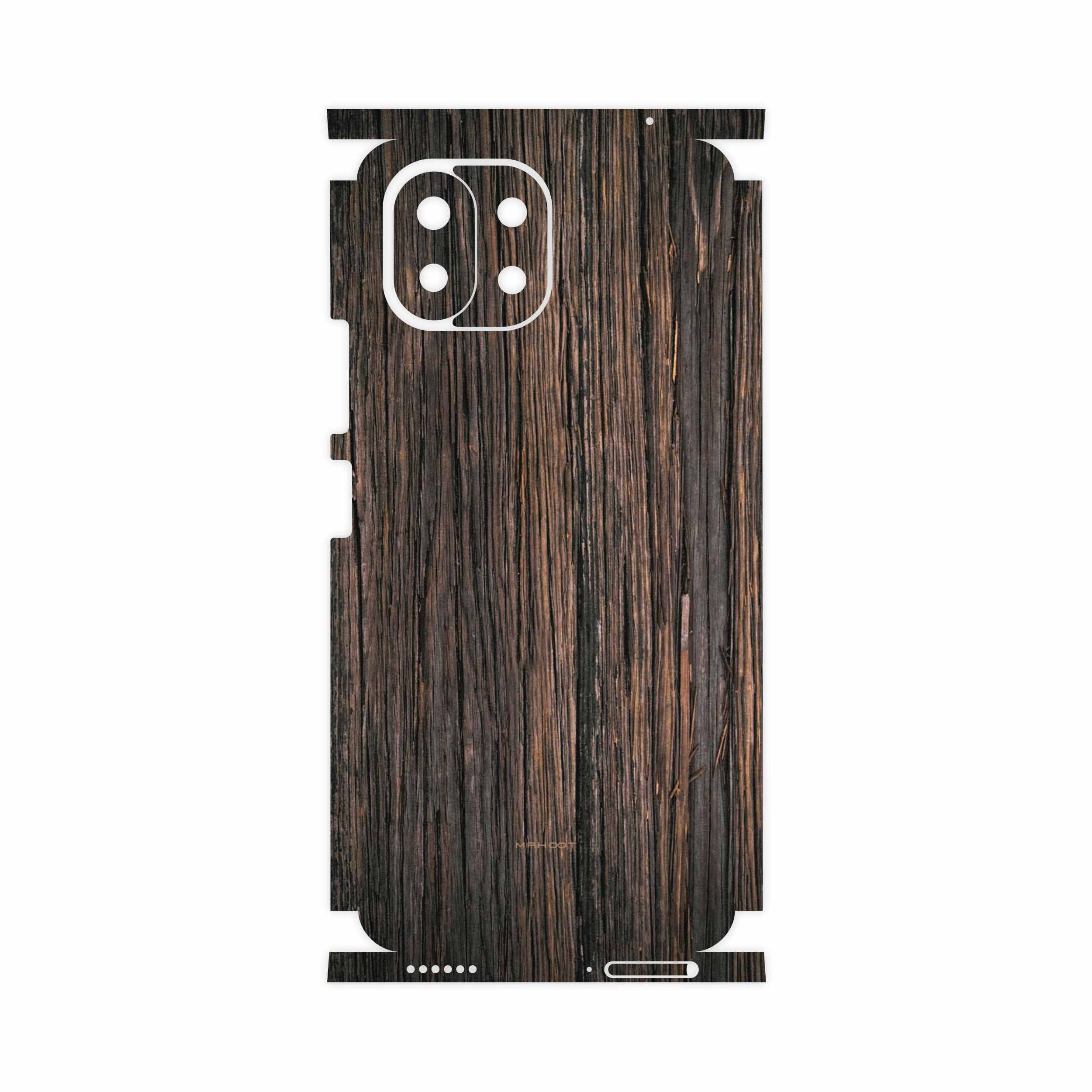 برچسب پوششی ماهوت مدل Burned-Wood-FullSkin مناسب برای گوشی موبایل شیائومی MI 11 LITE