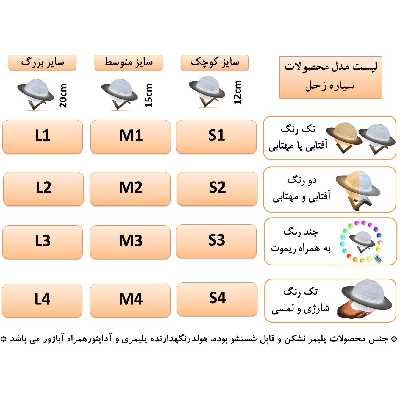 آباژور رومیزی مدل زحل L2