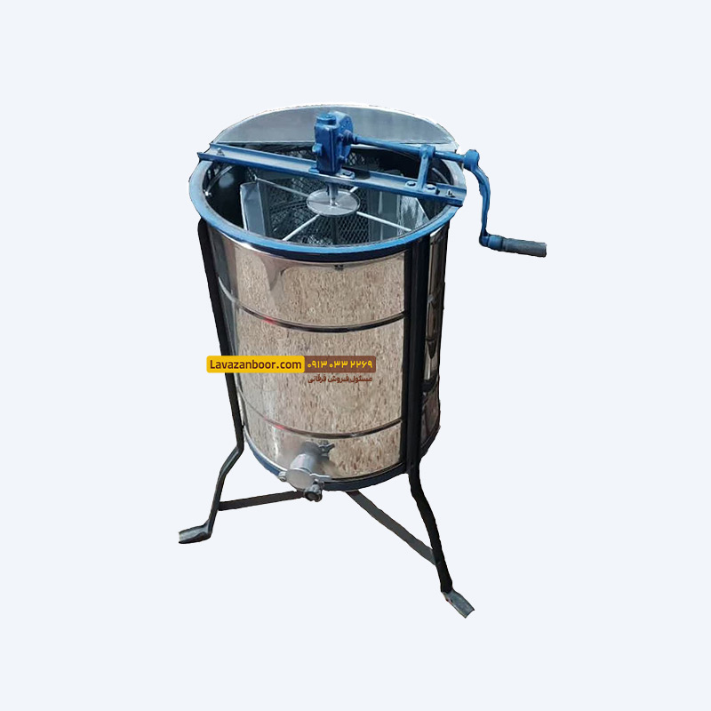 اکستراکتور دستی 4 قاب استیل لبه دار (آبی)