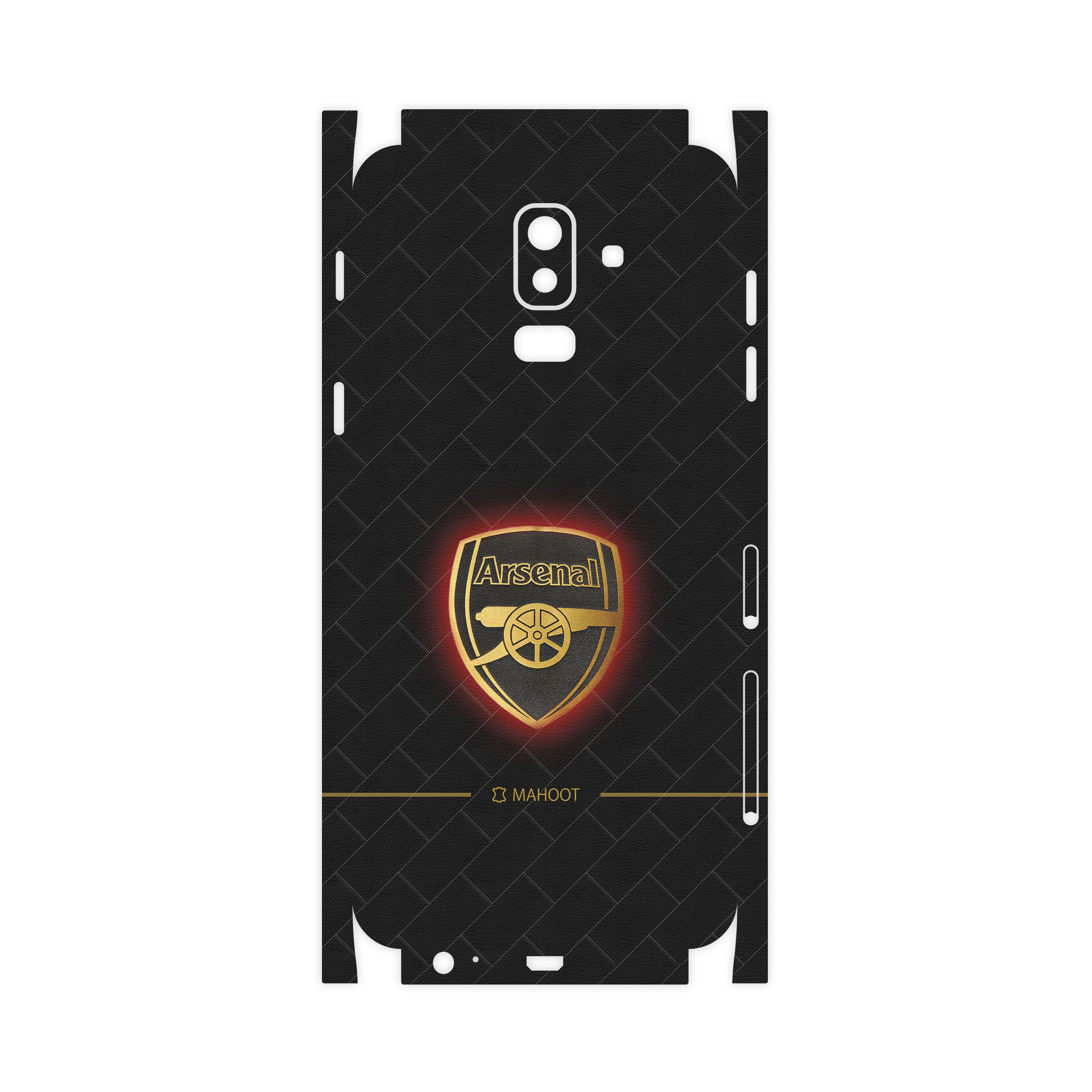 برچسب پوششی ماهوت مدل Arsenal-FC-FullSkin مناسب برای گوشی موبایل سامسونگ Galaxy J8