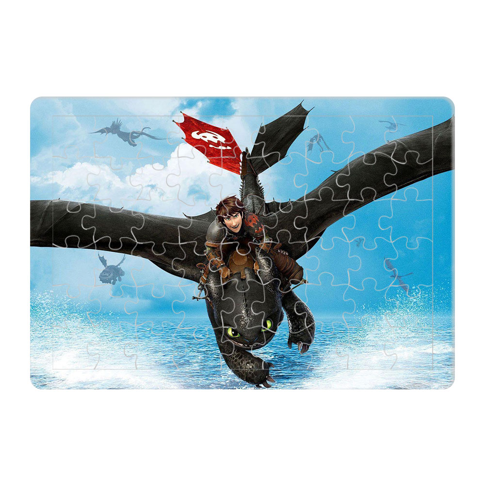 پازل 54 تکه طرح اژدها سواران مدل P904