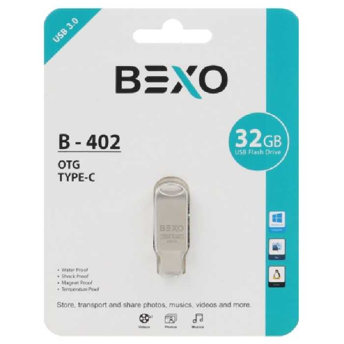 فلش مموری بکسو مدل B-402 USB 3.0 ظرفیت 32 گیگابایت