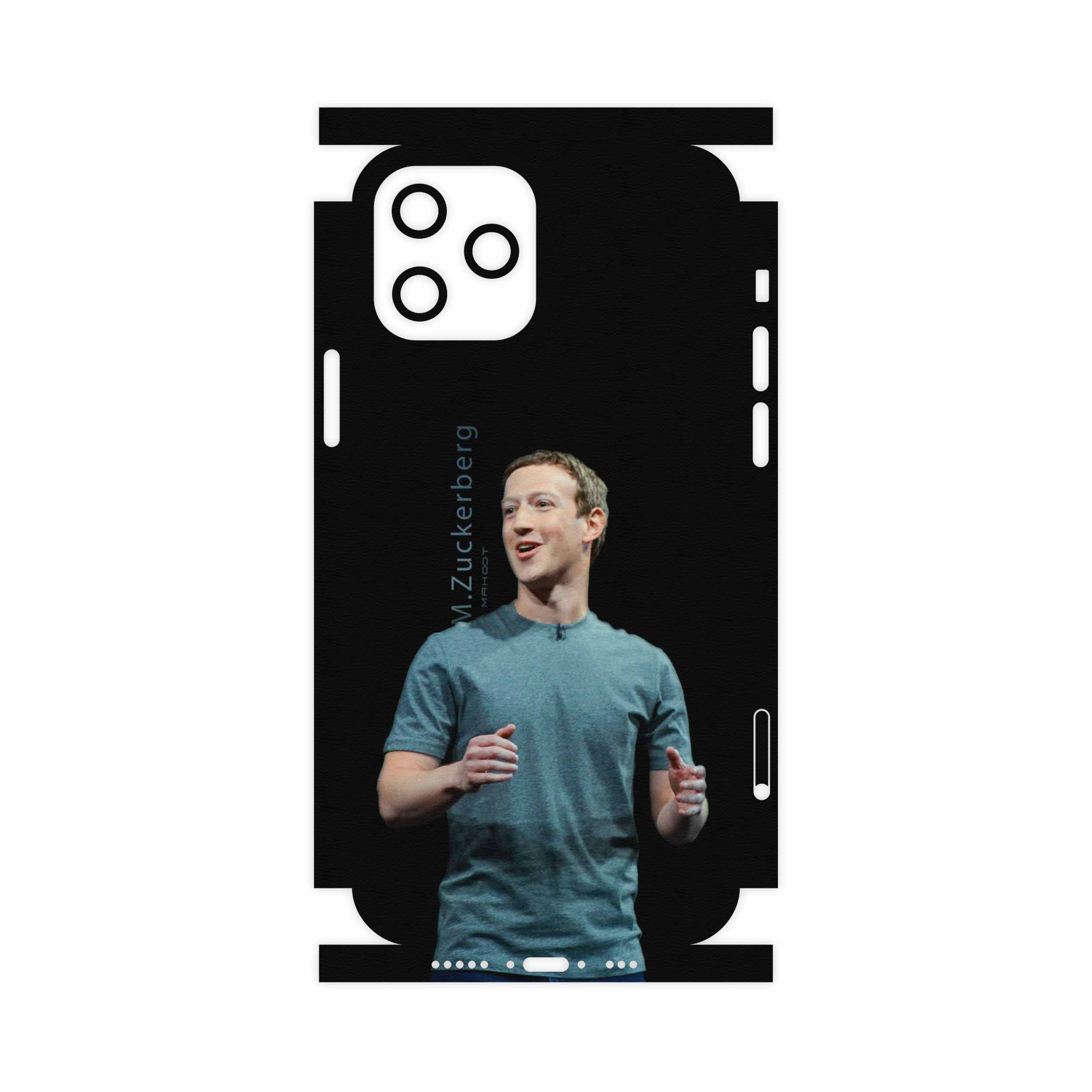 برچسب پوششی ماهوت مدل Mark-Zuckerberg-FullSkin مناسب برای گوشی موبایل اپل iPhone 12 Pro