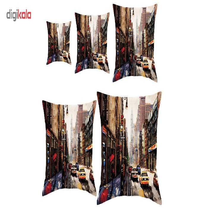 کوسن رنس کد S5-10122 مجموعه 5 عددی کوچک تا بزرگ