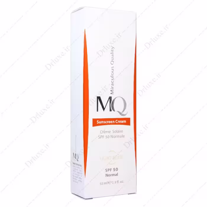 کرم ضد آفتاب SPF50 ام کیو بژ روشن نرمال 55 میلی لیتر