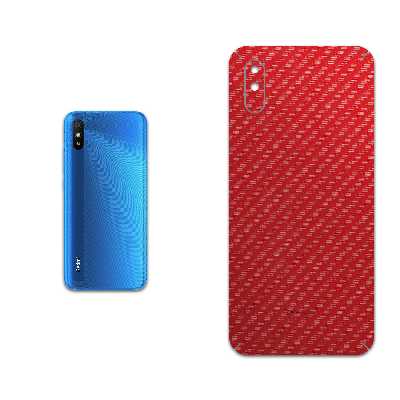 برچسب پوششی ماهوت مدل Red-Fiber مناسب برای گوشی موبایل شیائومی Redmi 9A