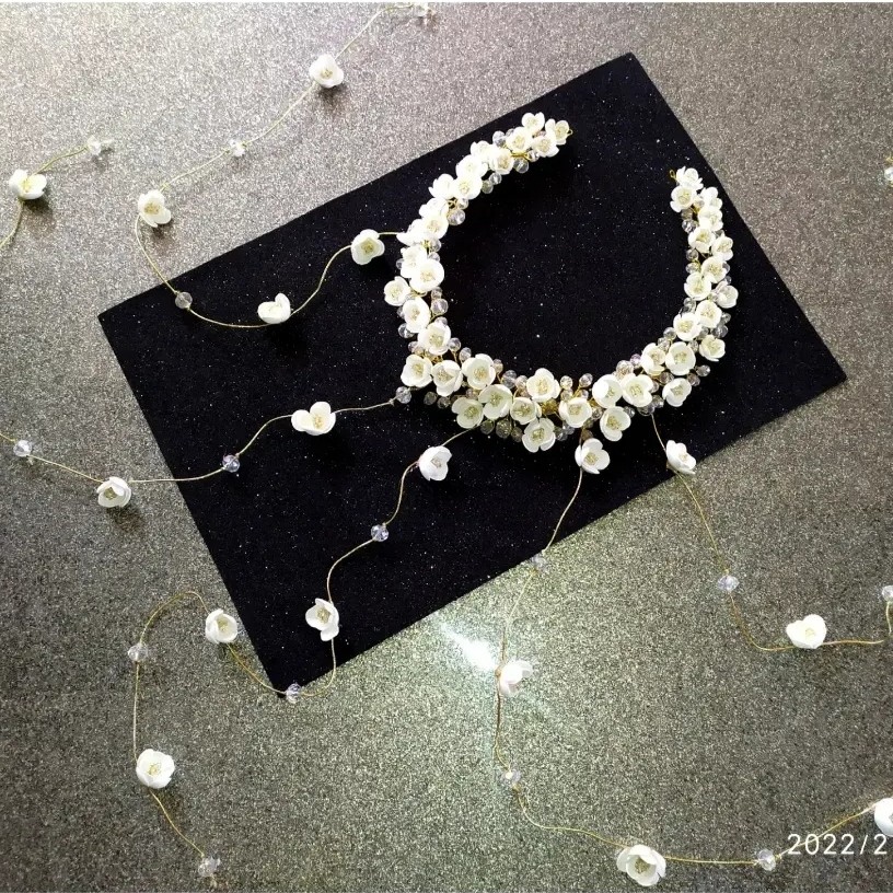 ریسه آبشاری گل فوم و کریستال