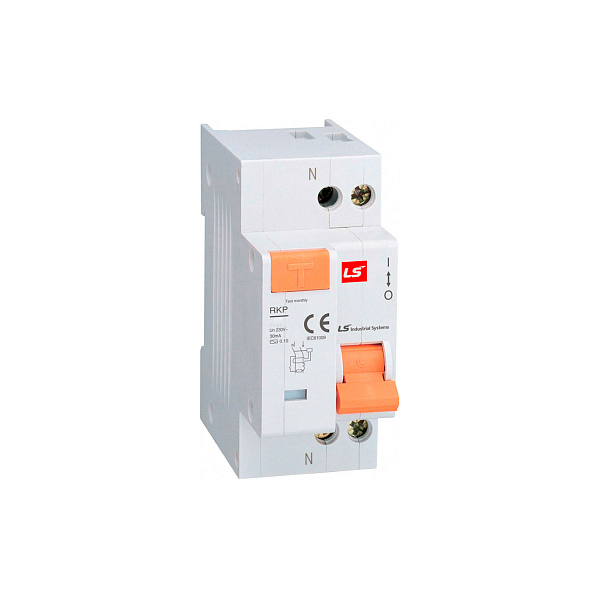 کلید محافظ جان ترکیبی RCBO یک پل + نول 10 آمپر ال اس مدل RKP-4.5K-30ma