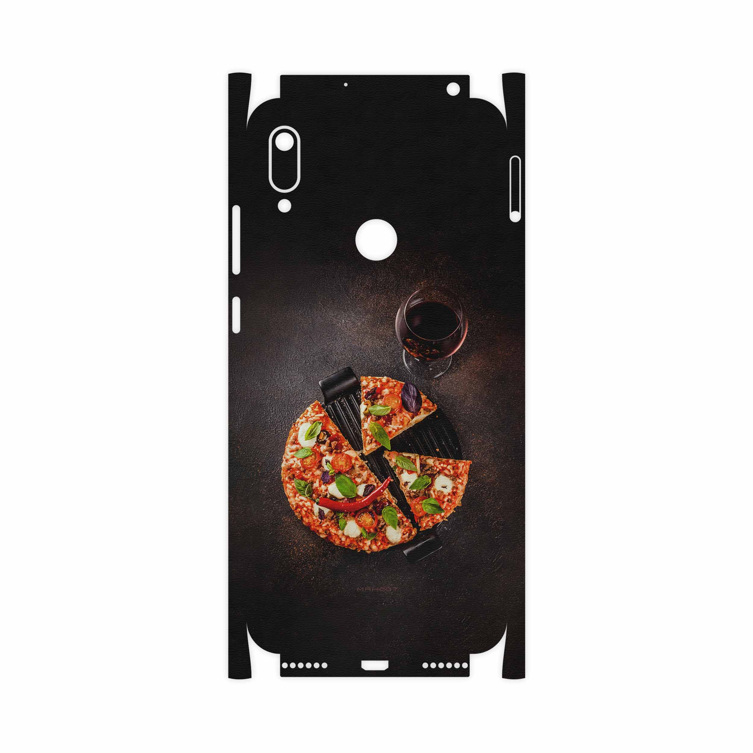 برچسب پوششی ماهوت مدل Pizza-FullSkin مناسب برای گوشی موبایل هوآوی Y6 Prime 2019