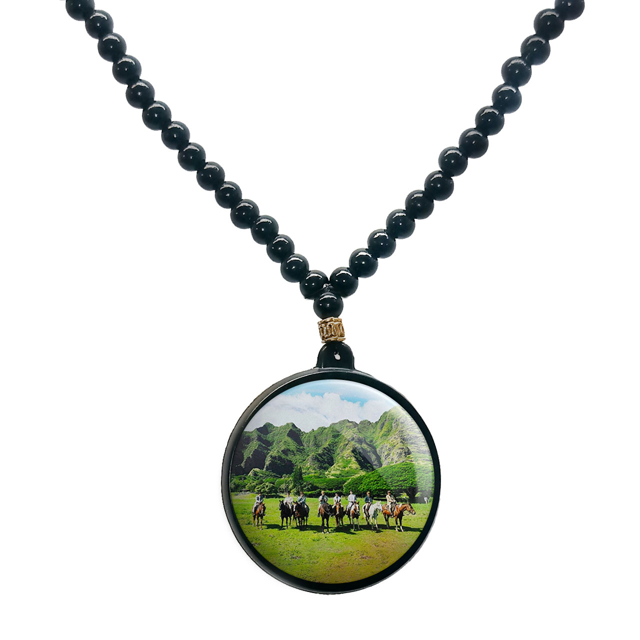 گردنبند پرمانه طرح exo کد pmd.13841 مدل دو طرفه