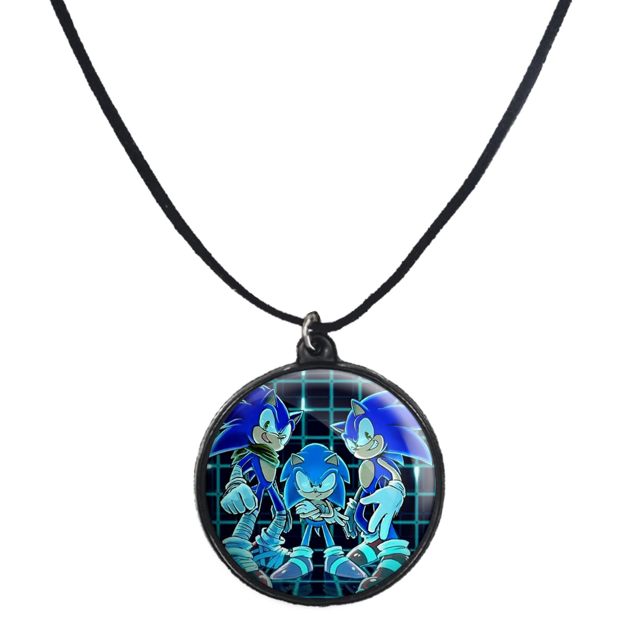 گردنبند پرمانه طرح سونیک کد pmb.15048 مدل دو طرفه