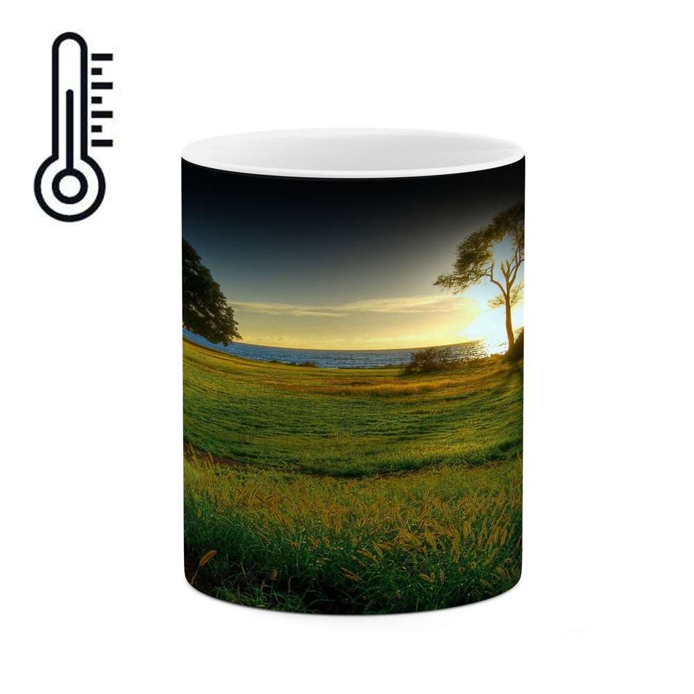 ماگ حرارتی کاکتی طرح منظره مدل mgh17771