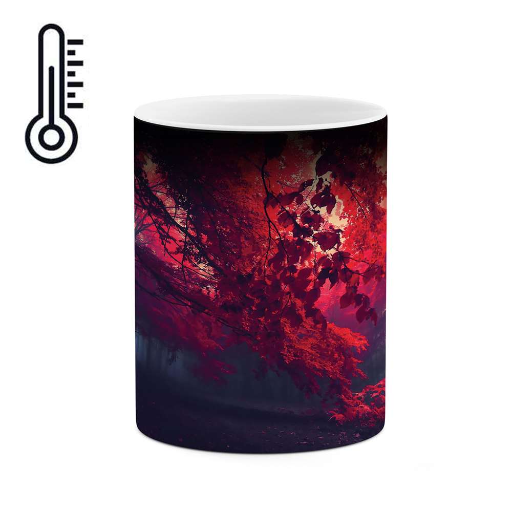 ماگ حرارتی طرح جنگل پاییزی مدل mgh02146