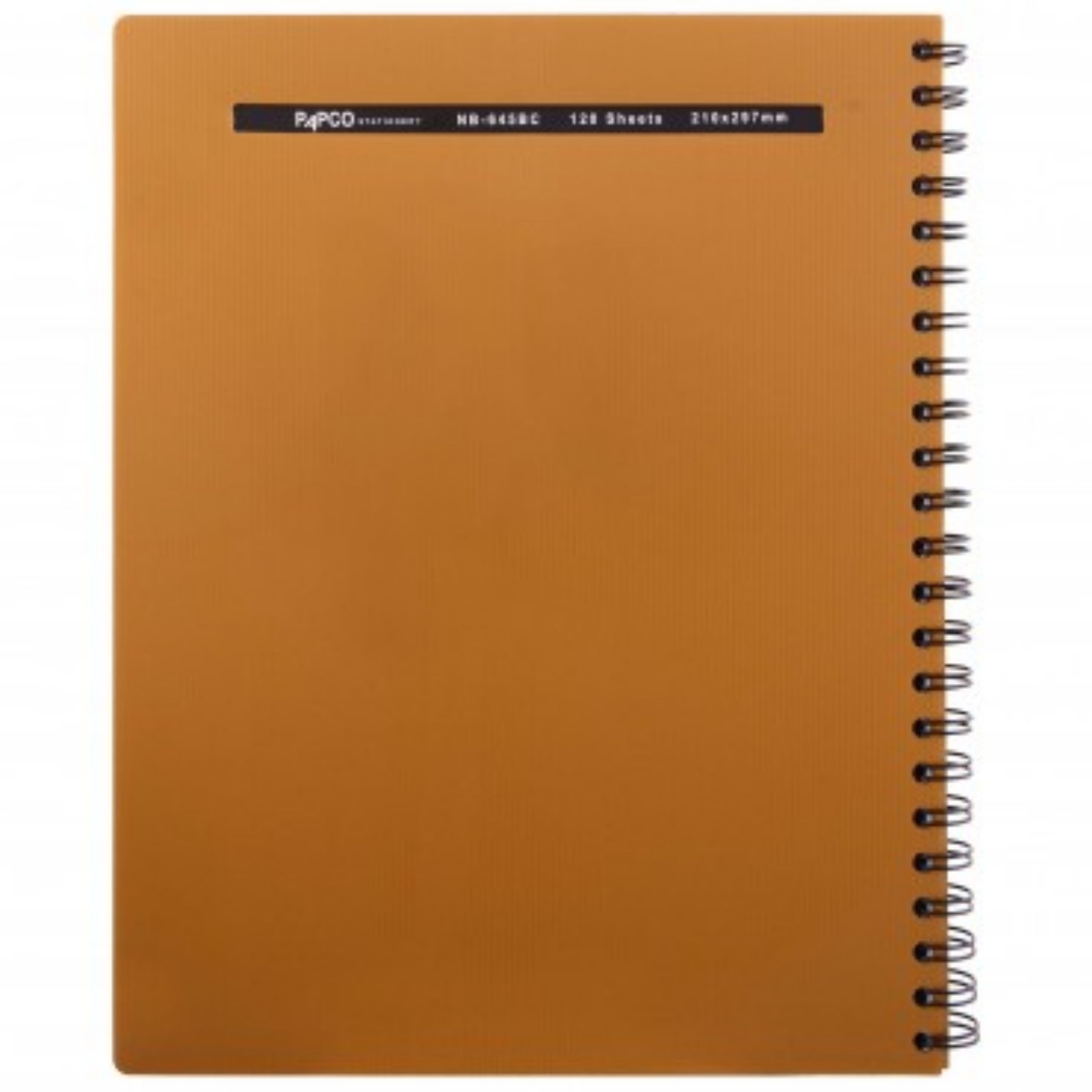 دفتر 120 برگ متالیک پاپکو سایز A4 کد NB-645 رنگ مسی