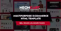 دانلود قالب بوت استرپ فروشگاهی چندمنظوره NeonCart