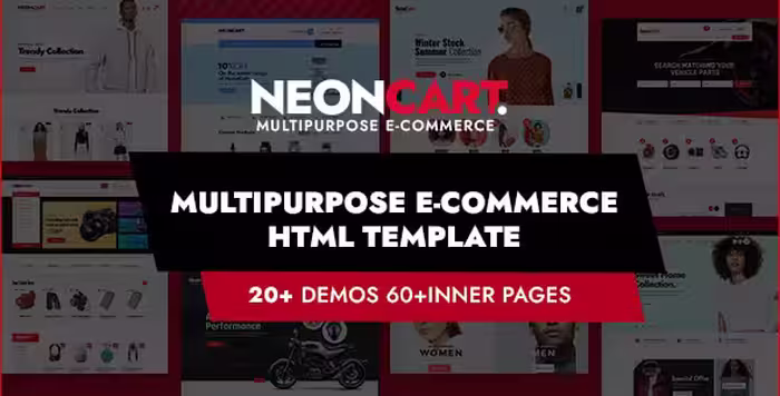 دانلود قالب بوت استرپ فروشگاهی چندمنظوره NeonCart