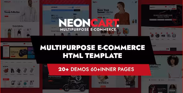 دانلود قالب بوت استرپ فروشگاهی چندمنظوره NeonCart