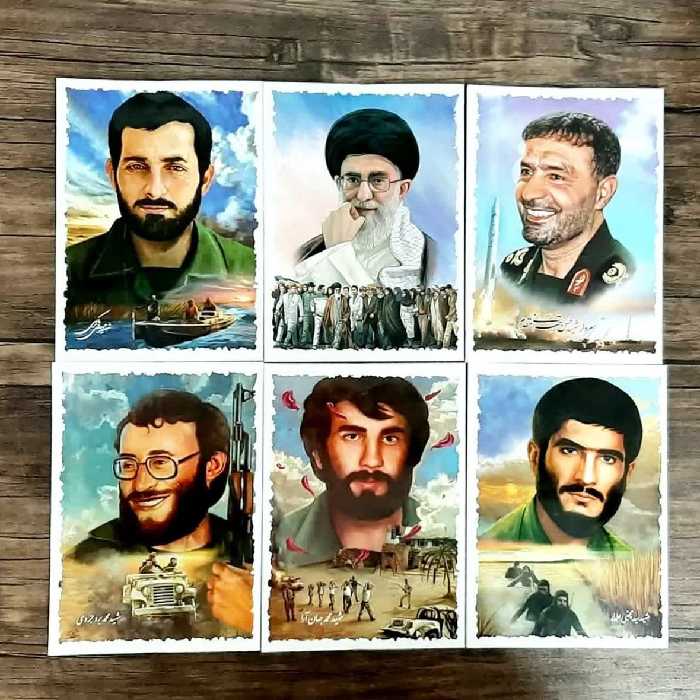   دفتر  مشق بهارک طرح شهدا  60 برگ  ( جذاب مذهبی نوجوانان )