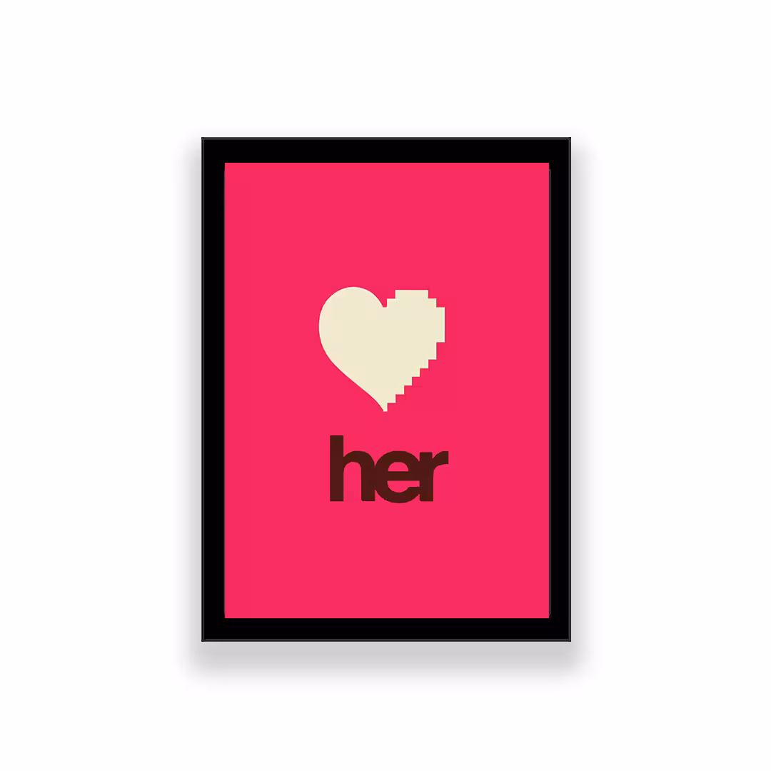 تابلو طرح فیلم her 