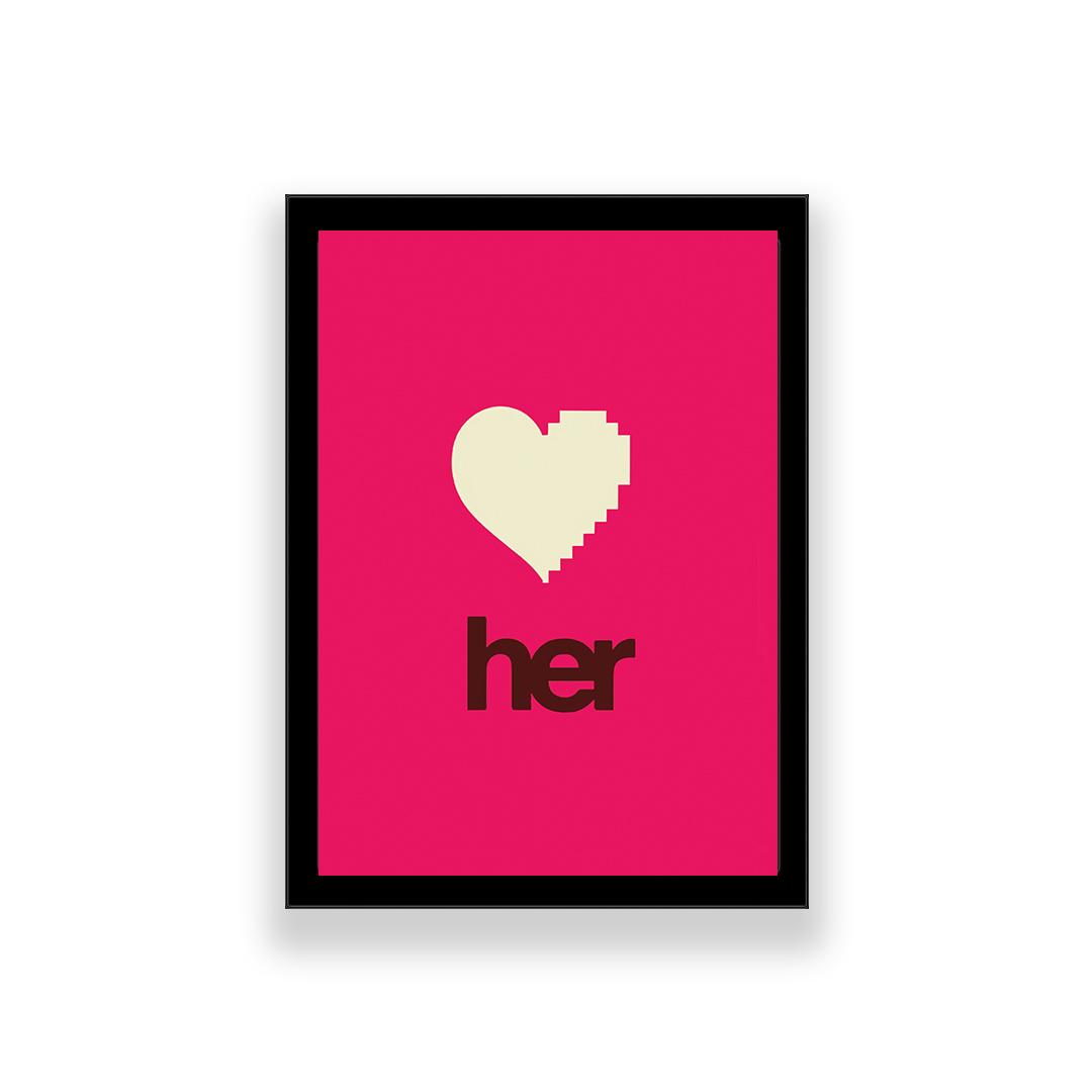 تابلو طرح فیلم her 