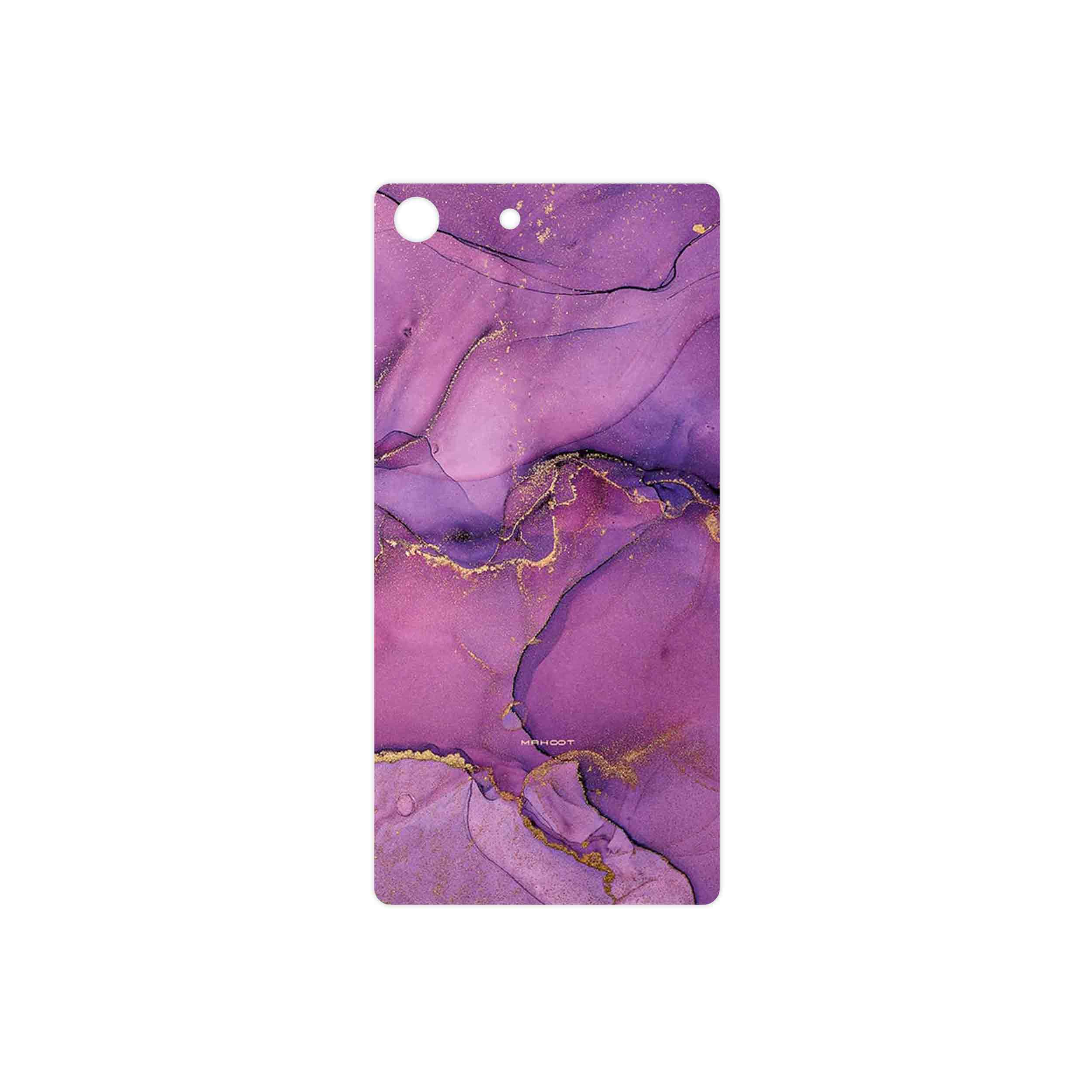 برچسب پوششی ماهوت مدل Purple Marble مناسب برای گوشی موبایل سونی Xperia M5