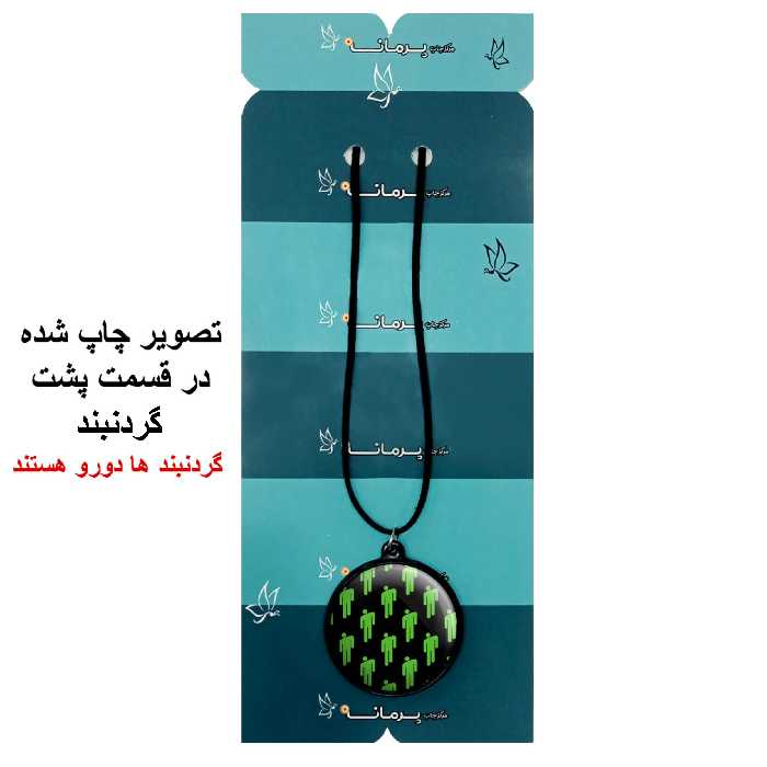 گردنبند پرمانه طرح بیلی آیلیش کد pmb.80 مدل دو طرفه