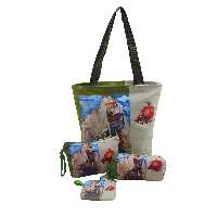 ست چهار تکه کیف بزرگ ساسویه سری یلدا-انار (کد 1104)