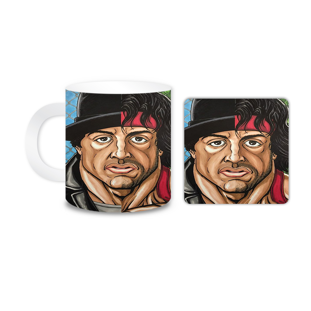 ماگ مدل راکی کد 1515 به همراه زیر لیوانی