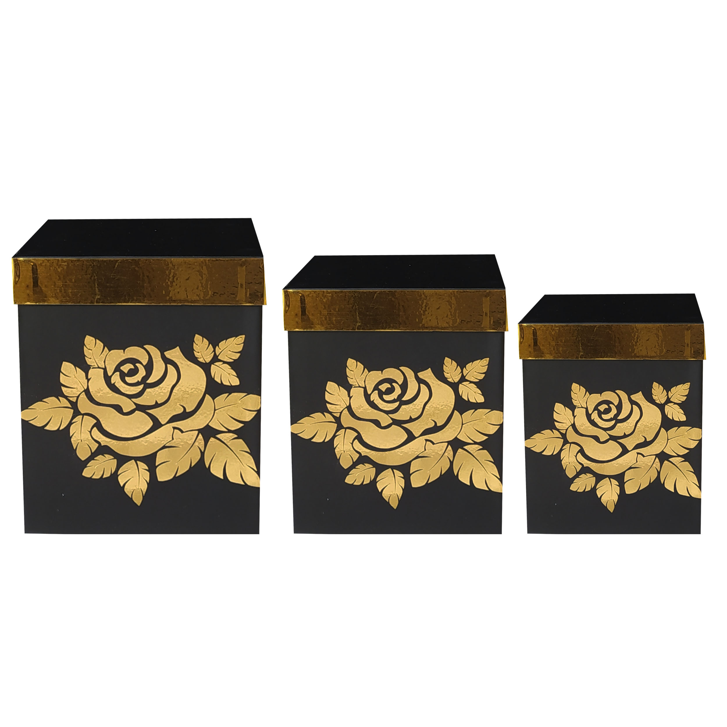جعبه هدیه مدل flower مجموعه 3 عددی