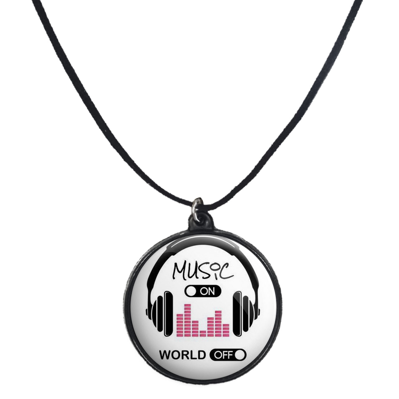 گردنبند پرمانه طرح موزیک کد pmb.3964 مدل دو طرفه