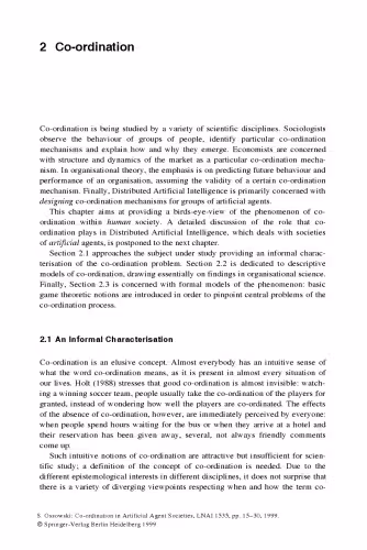 خرید و دانلود نسخه کامل کتاب Co-ordination in Artificial Agent Societies: Social Structures and Its Implications for Autonomous Problem-Solving Agents