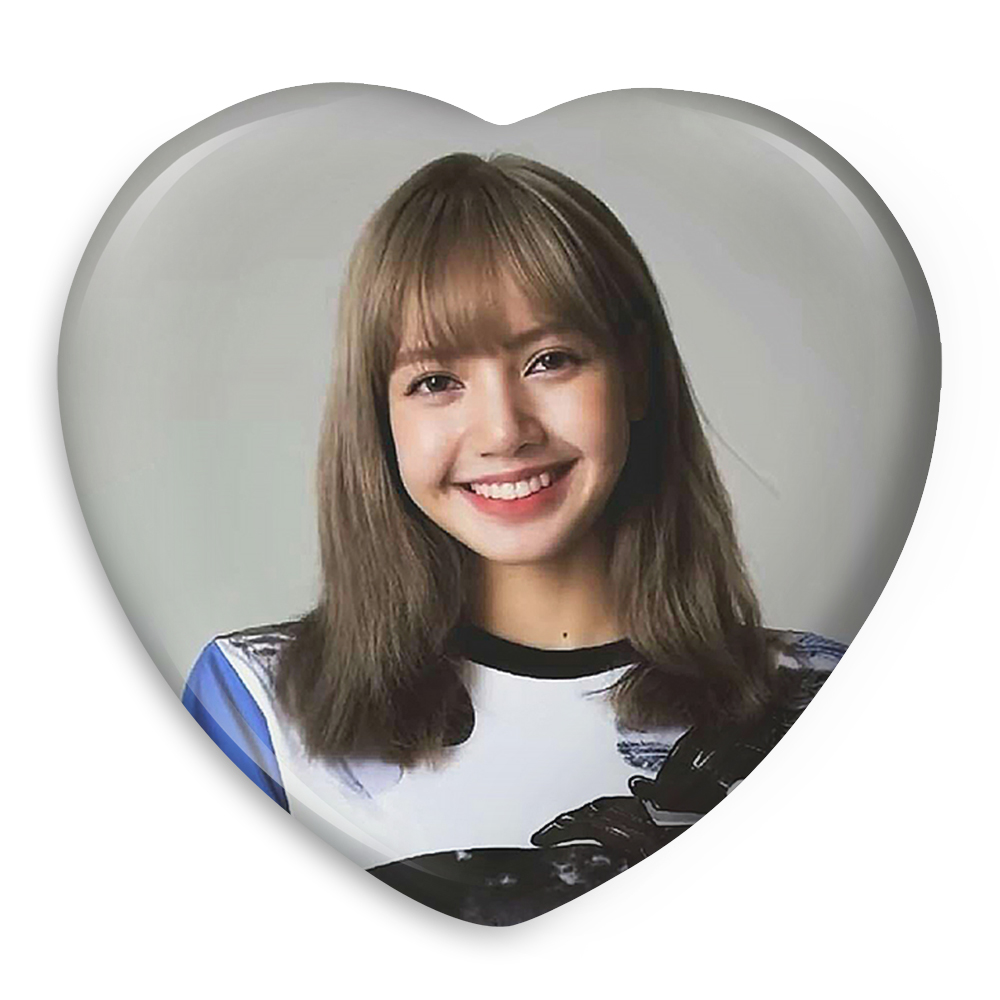 پیکسل خندالو طرح لیسا گروه موسیقی بلک پینک مدل قلبی کد 2974