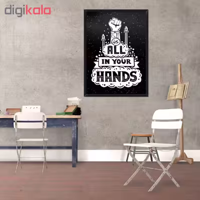 تابلو فنچ آرت طرح All Is In Your Hands کد QT102E-WB