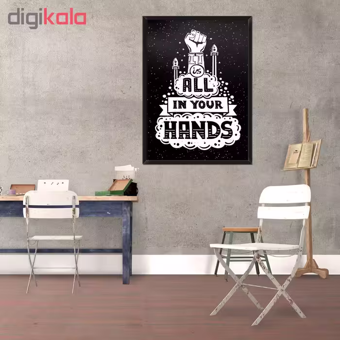 تابلو فنچ آرت طرح All Is In Your Hands کد QT102E-WB