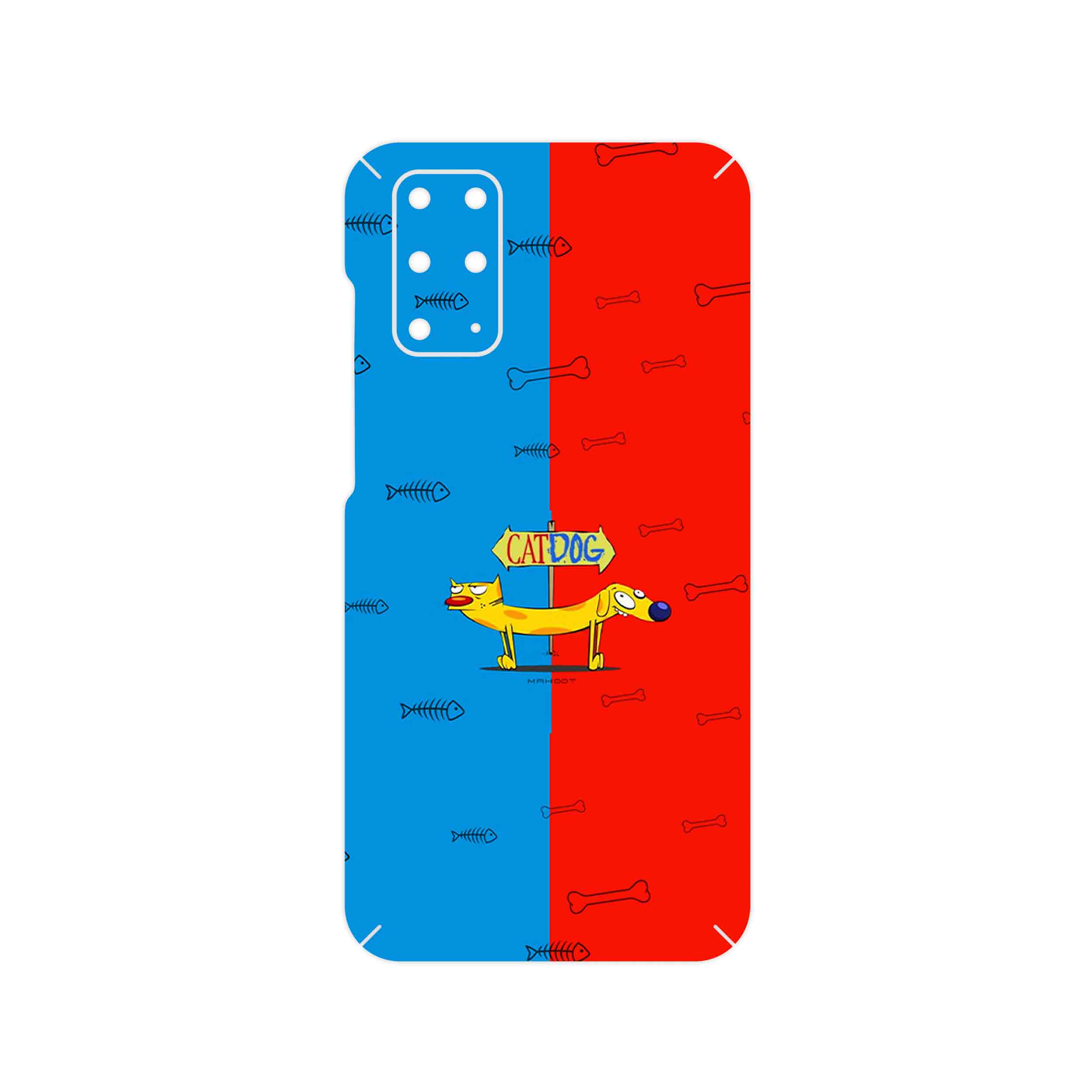 برچسب پوششی ماهوت مدل CatDog مناسب برای گوشی موبایل سامسونگ Galaxy S20 Plus