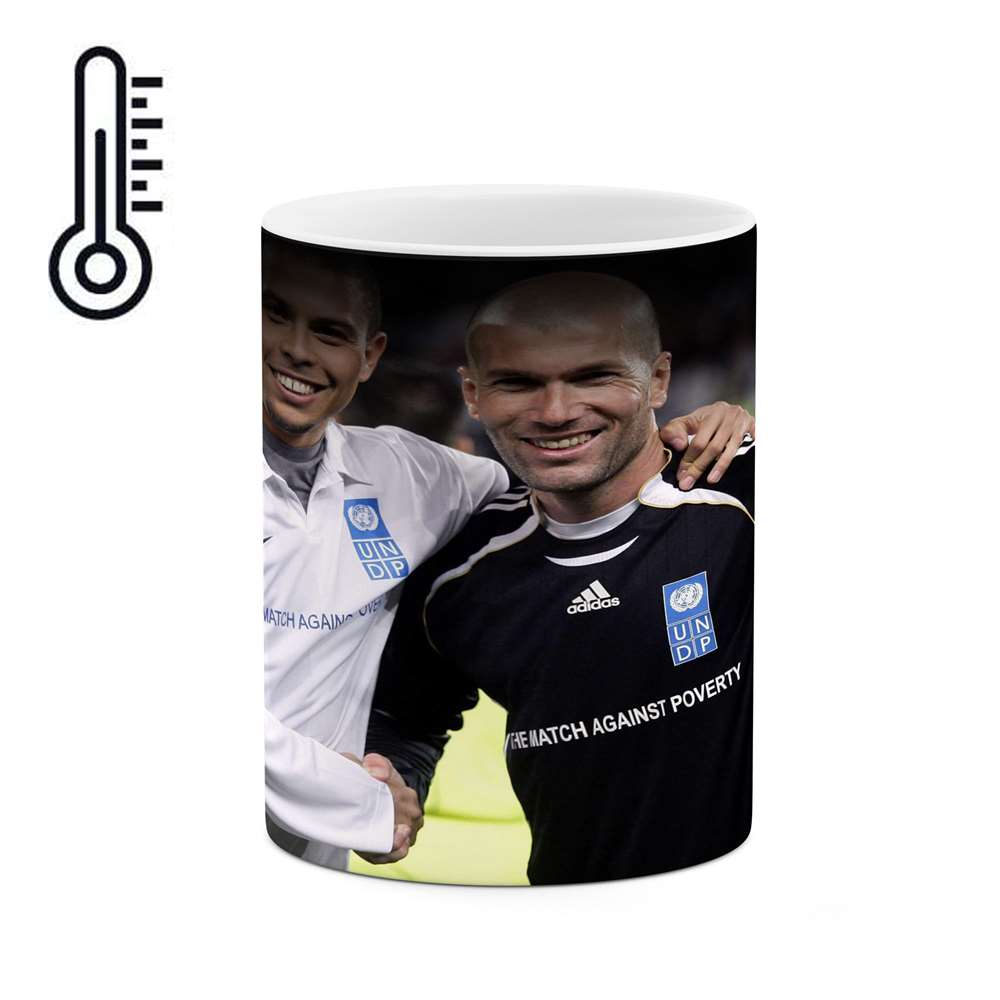 ماگ حرارتی طرح رونالدو و زیدان مدل mgh10500