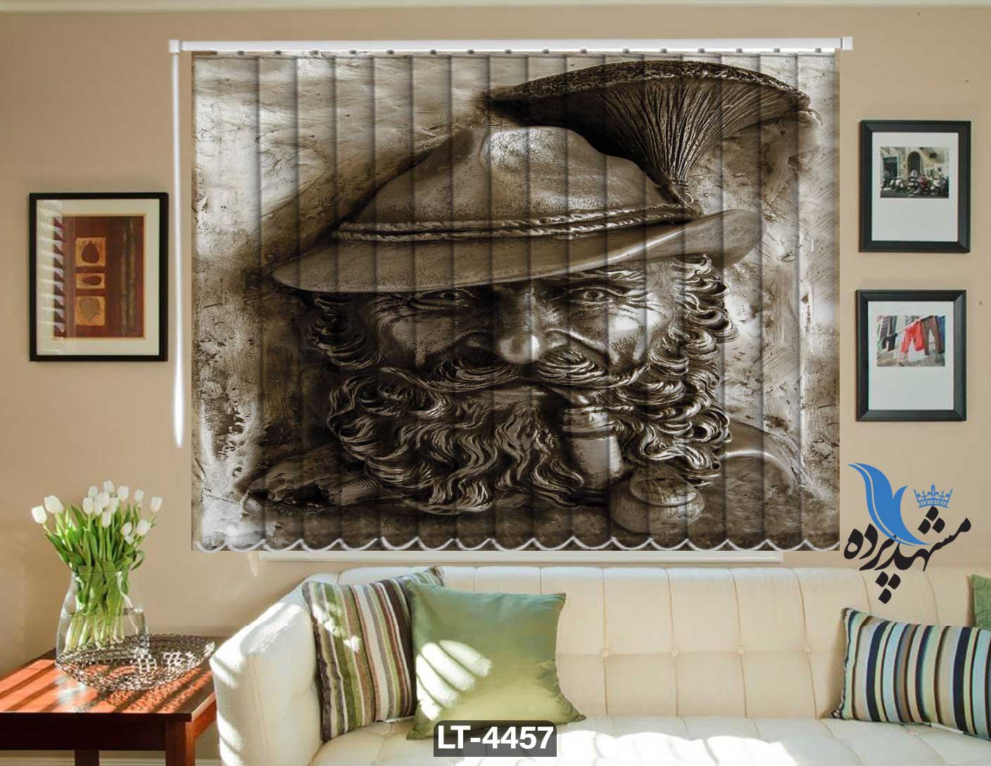 پرده لوردراپه تصویری فانتزی LT4457