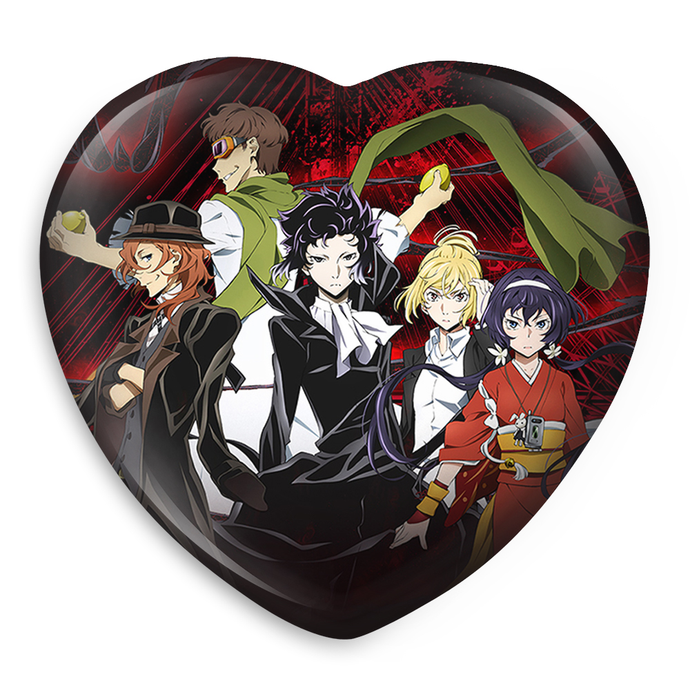 پیکسل خندالو طرح مافیای بندر انیمه سگ های ولگرد بانگو مدل قلبی کد 11776