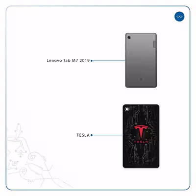 برچسب پوششی ماهوت مدل TESLA مناسب برای تبلت لنوو Tab M7 2019