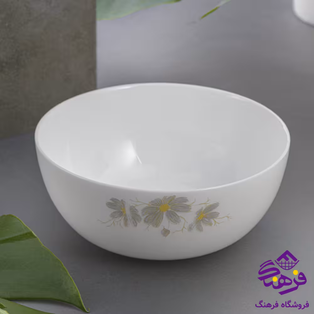 کاسه ابگوشت ديوالي شقايق طوسي گلدن اپال 6دک