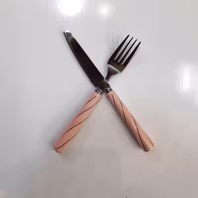 کارد و چنگال میوه خوری 12پارچه ام.جی.اس طرح خط کد 101774