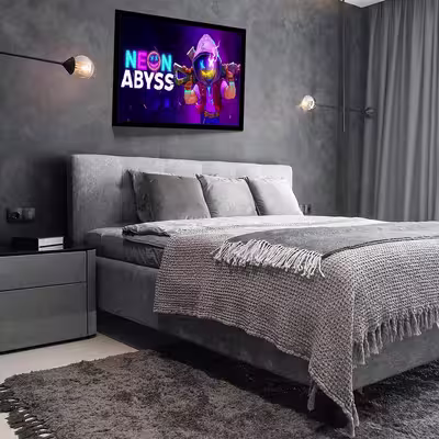 تابلو مدل neon abyss کد F-14024