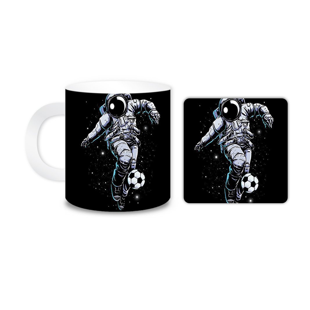 ماگ مدل فضانورد کد 1611 به همراه زیر لیوانی