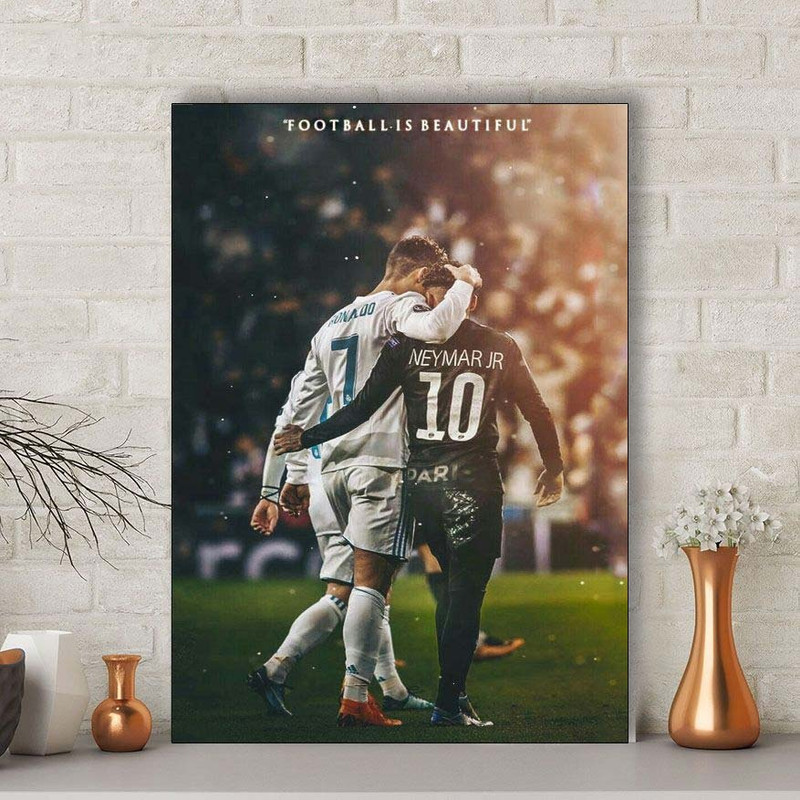 تابلو شاسی طرح کریستیانو رونالدو و نیمار مدل فوتبال | دنیای قاب