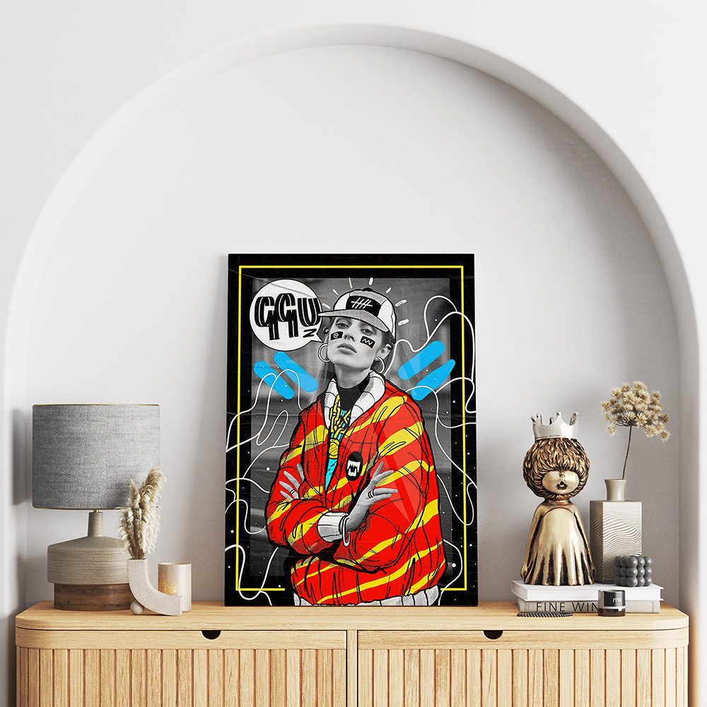 تابلو شاسی مدل دخترانه رنگارنگ کد S130013