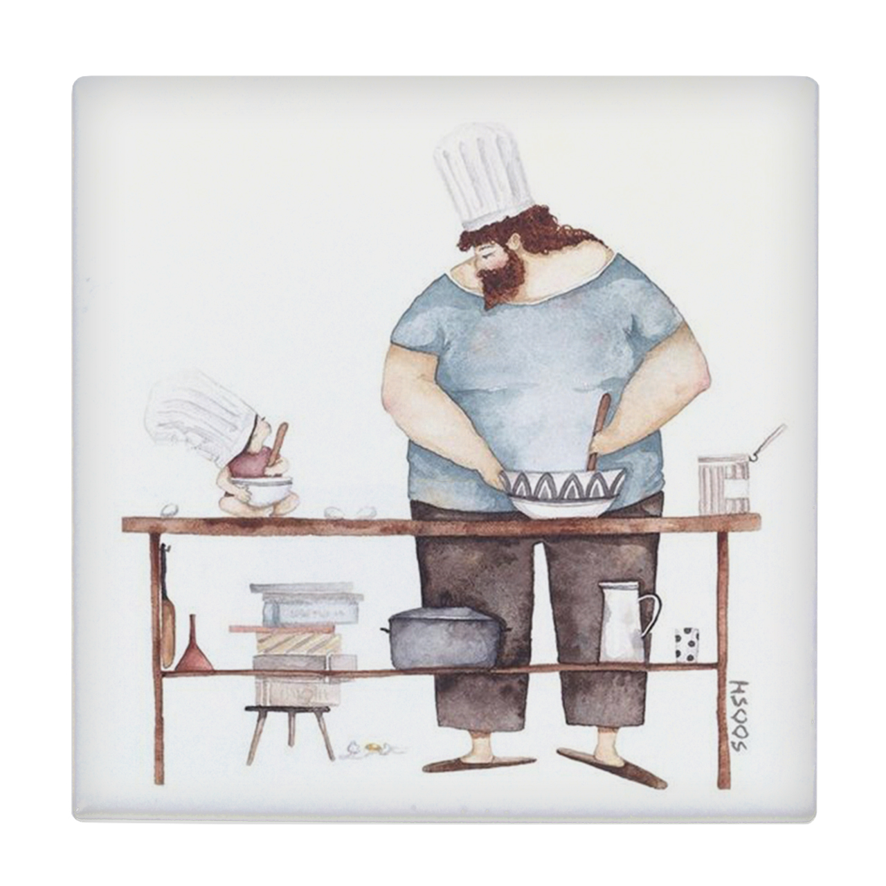 زیر لیوانی طرح دختر و پدر کد    2687017_110