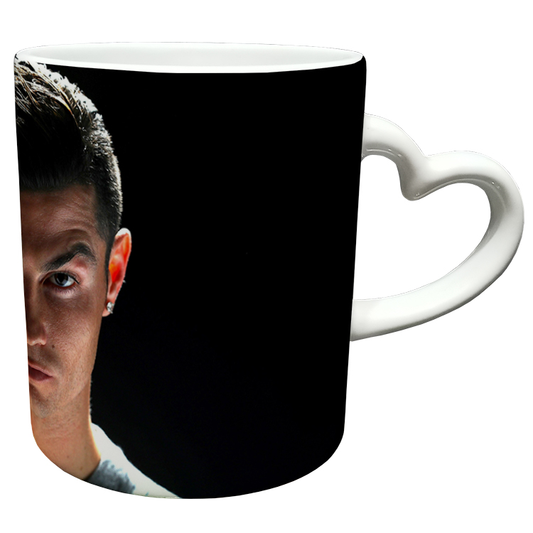 ماگ مدل دسته قلبی طرح رونالدو کد 276